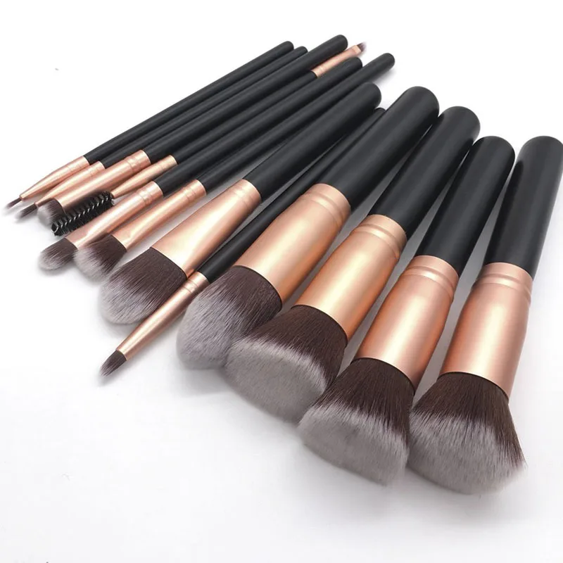 

12pcs Makeup Brush Set Contour Powder Foundation Blusher Lip Eyeliner Eyeshadow Brushes Full Function Cosmetics Beauty Tools