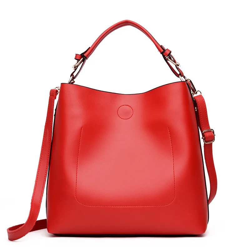 

High Mother Package Single Shoulder Span Portable Soft Leather Woman Package Will Capacity