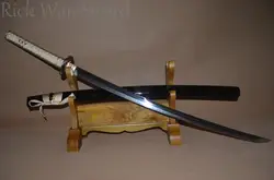 Высокое Качество Складное стальное лезвие обкладка глиной японский меч катана, бритва острый FUCTIONAL готовый для битвы