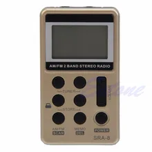 Мини Портативный AM/FM 2 группы Цифровая настройка радио стерео приемник+ для разъема для наушников, DC 5V