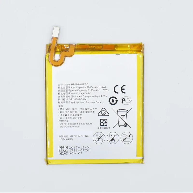 

Hekiy 2018 New Battery Original HB396481EBC Real 3000/3100mAh Battery For Huawei Honor 5A 5X Y6 II Y6II G7 PLUS G8 G8X