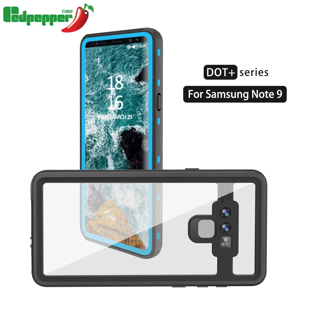 For Samsung Galaxy Note 9 8 Case waterproof case cover samsung galaxy S9 S9plus Shockproof Transparent Water Resistan |