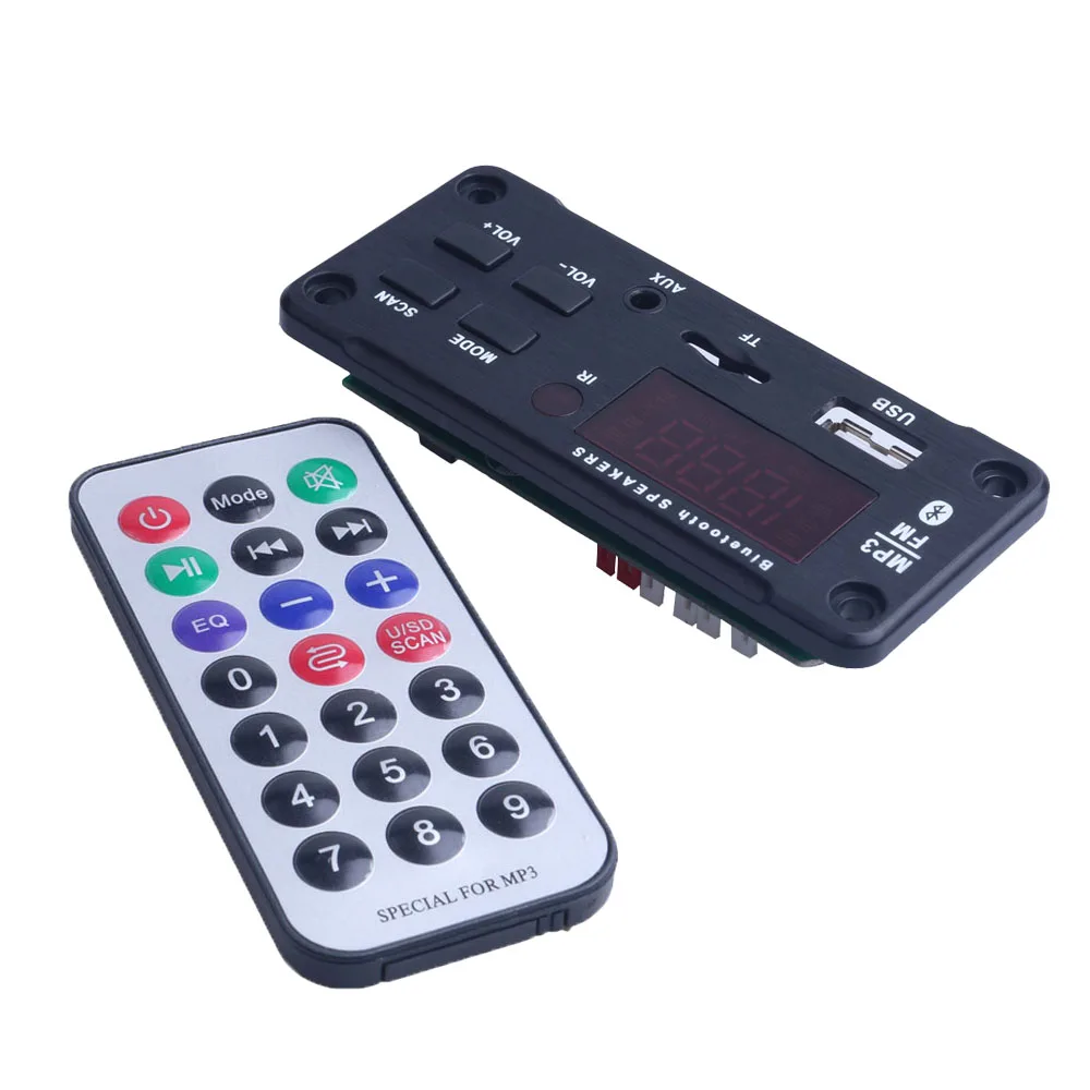 2019 беспроводной Bluetooth MP3 WMA декодер плата аудио модуль Поддержка USB TF AUX FM радио для