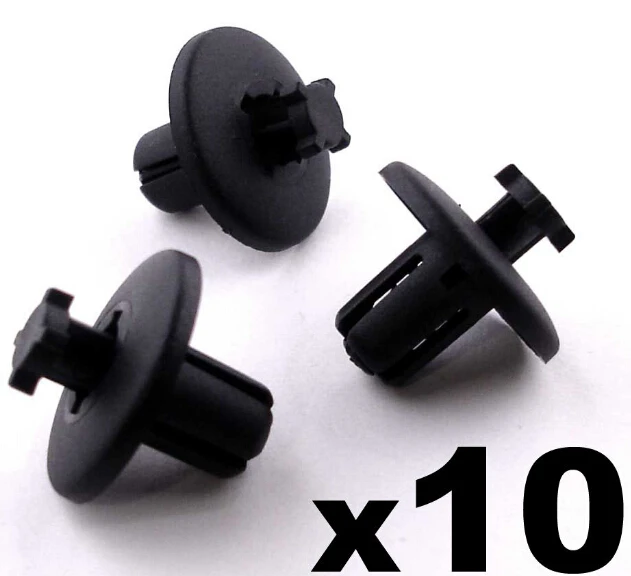 

10x 8mm Plastique Clips Garniture For Peugeot 307 607 & 807 Passage De Roue