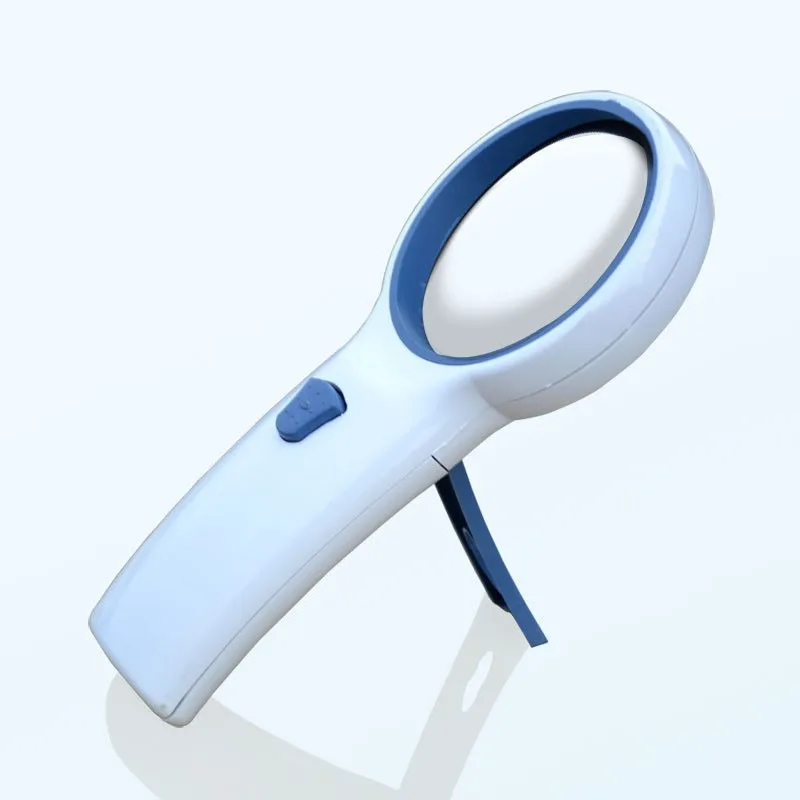 3.5X Handle Magnifier LED Illuminant Magnifying Glass with Foldable
