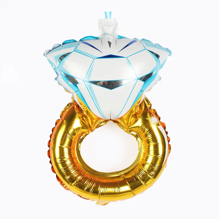 

festival supplies 17inch(43cm) creative dimond circle metalli foil mylar helium Balloons for Birthday wedding Party Wh