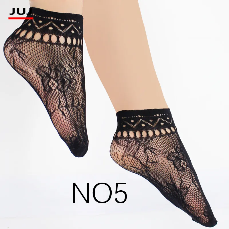 Harajuku распродажа, женские летние сексуальные сетчатые Шелковый носок для женщин, ультратонкие прозрачные нейлоновые короткие носки с кружевом высокого размера плюс