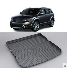 Хорошее качество! специальный автомобиль магистральные коврики для Dodge Journey 2017-2012 прочный водонепроницаемый загрузки грузового лайнера ковров коврики, Бесплатная доставка