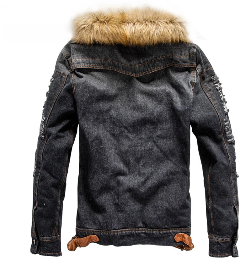 Джинсовая куртка с мехом, Мужское пальто осень-зима, Мужская Уличная джинсовая куртка, верхняя одежда, джинсовая куртка с мехом для мужчин KK2685 X