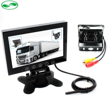 

DC 12~36V Bus Truck Video Parking Monitor System, HD 7 Inch LCD Car Monitor With 6~20M RCA Cable CCD Rear View Camera