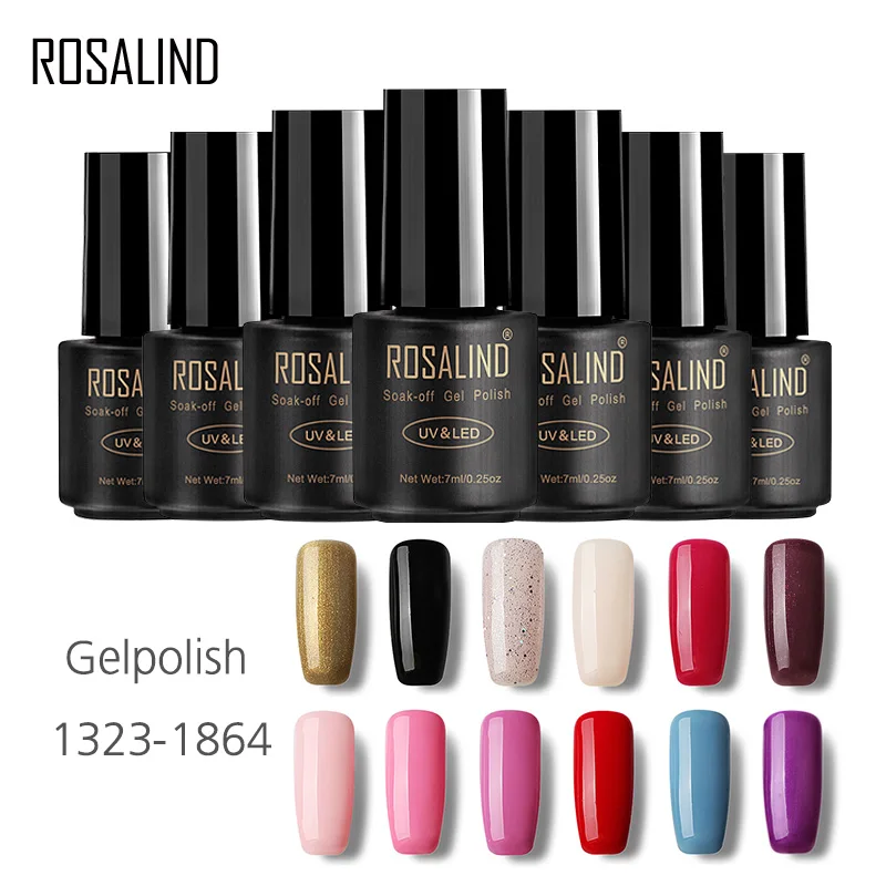 Гель для ногтей ROSALIND 1S 7 мл Гель-лак с УФ-подсветкой художественный