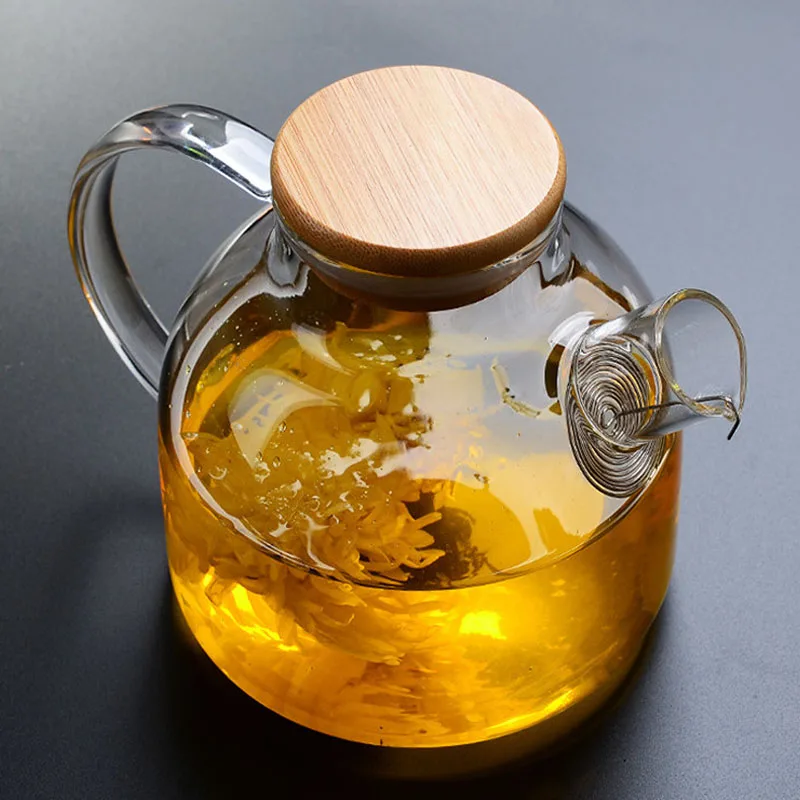 

High Borosilicate Glass Explosion-proof Transparent Teapot Heat-resistant Lead-free cold Water Cup