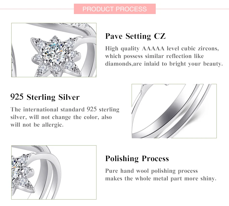 Modian 925 пробы серебряные кольца с подсолнечником модные простые прозрачные CZ кольца со стрелками для женщин вечерние ювелирные изделия для свадьбы
