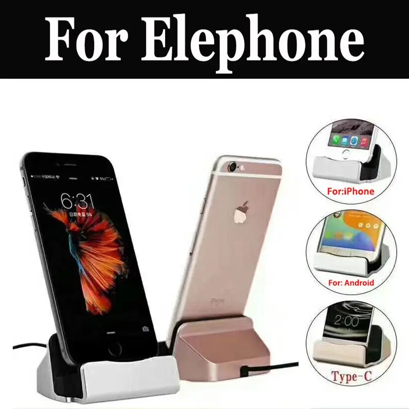 2 в 1 Usb кабель для передачи данных зарядное устройство док станция Подставка Elephone