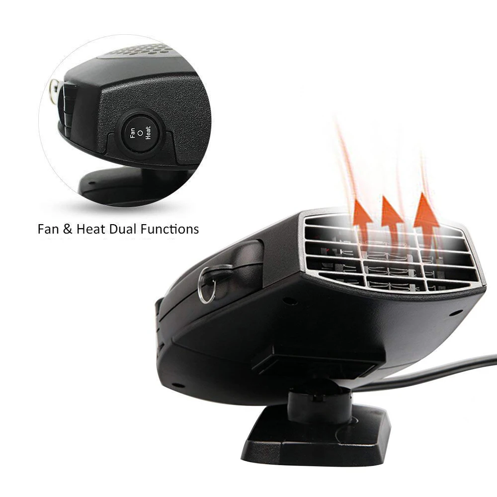 12 V Car Electric Heater Defroster Portable 2 in 1 Car Heater Fan 150W Portable Vehicle Heating Cooling Car Heater Warm Fan