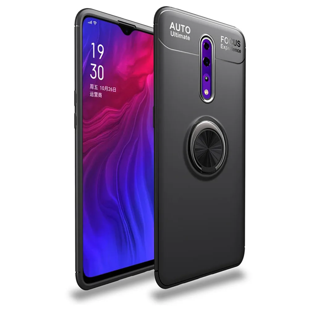 Чехол для OPPO Reno Z 6 4 дюймов роскошное металлическое кольцо полный мягкий