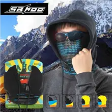 SAHOO Осень Зима Многофункциональный удобный теплый ветрозащитный флисовый свитер с капюшоном холодная Лыжная шапка для верховой езды Шляпа Маска