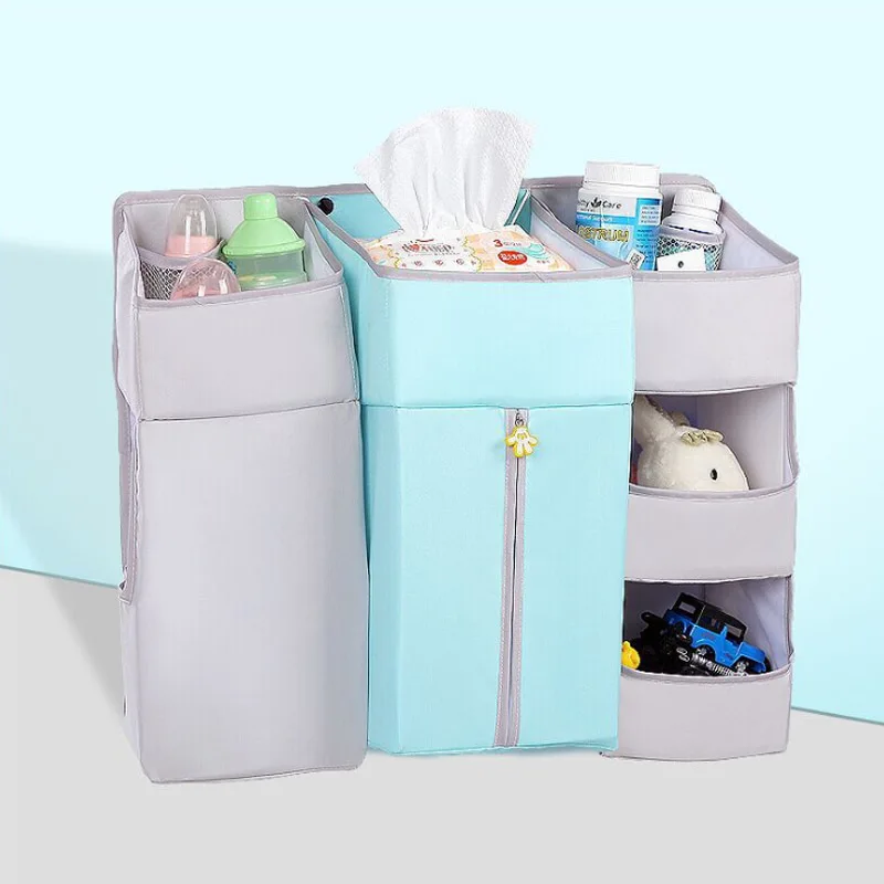 Portable Baby Crib Organizer Bed Hanging Bag for Baby Essentials Diaper Storage Cradle Bag Bedding Set Diaper Caddy VS SUNVENO