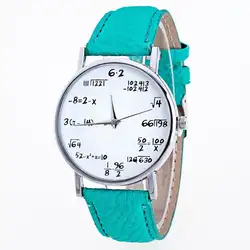 Кварцевые наручные часы Мода для девочек узор Кожаный ремешок аналоговые кварцевые часы Vogue 308
