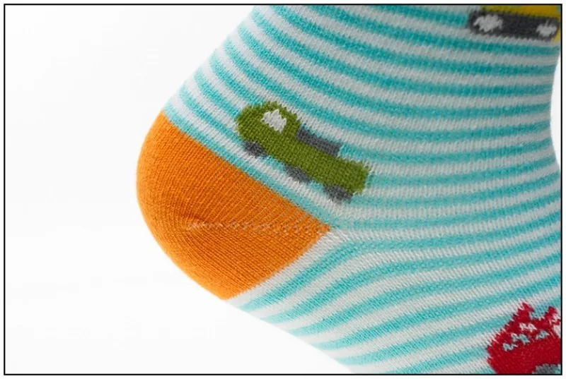 Daivsxicai/Детские носки с мультяшным автомобилем модные носки в полоску для мальчиков детские повседневные универсальные хлопковые брендовые Детские носки 5 пар/лот