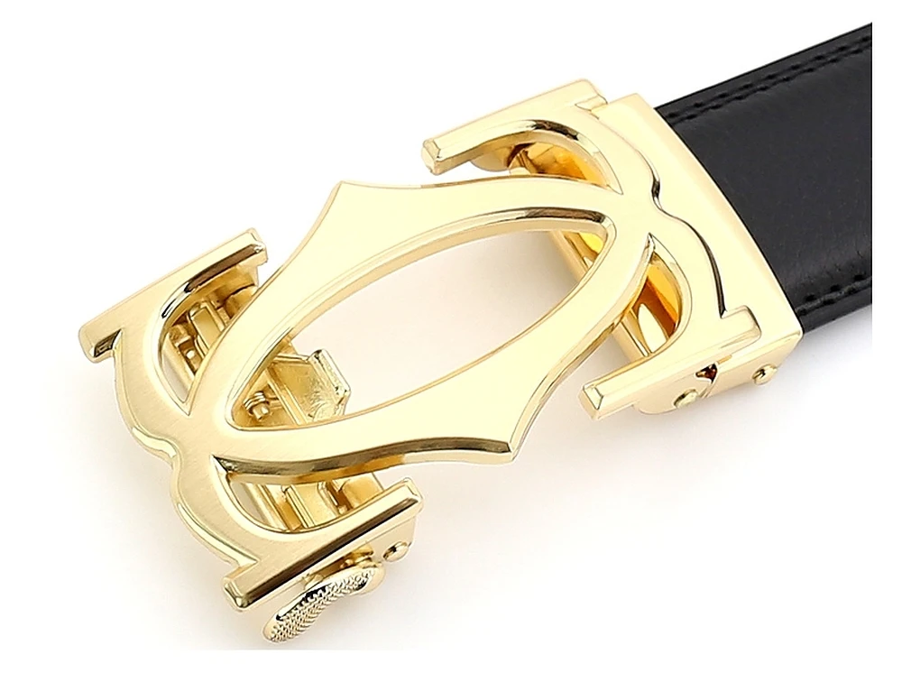 Ремень с пряжкой дизайнерские ремни мужские модные золотые буквы гладкие Роскошные Сплит металлические подарок на день рождения на Хэллоуин