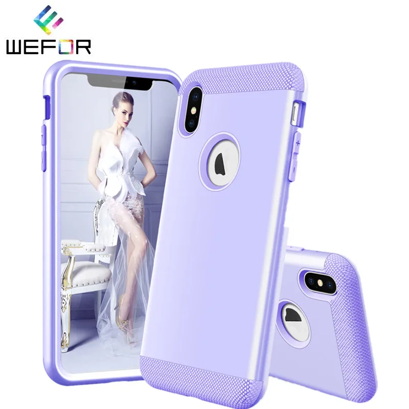 

Shockproof Protect For Apple iPhone XR Xs Max 8 / 8 Plus Case An Ultra-thin Hybrid Hard Rubber Impact Armor Phone Cases Cover