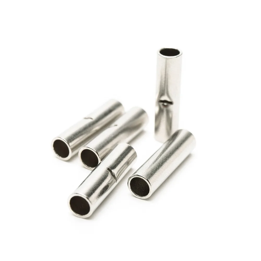 500PCS non insulating crimp naked terminal block BN 2 16 14 AWG Butt