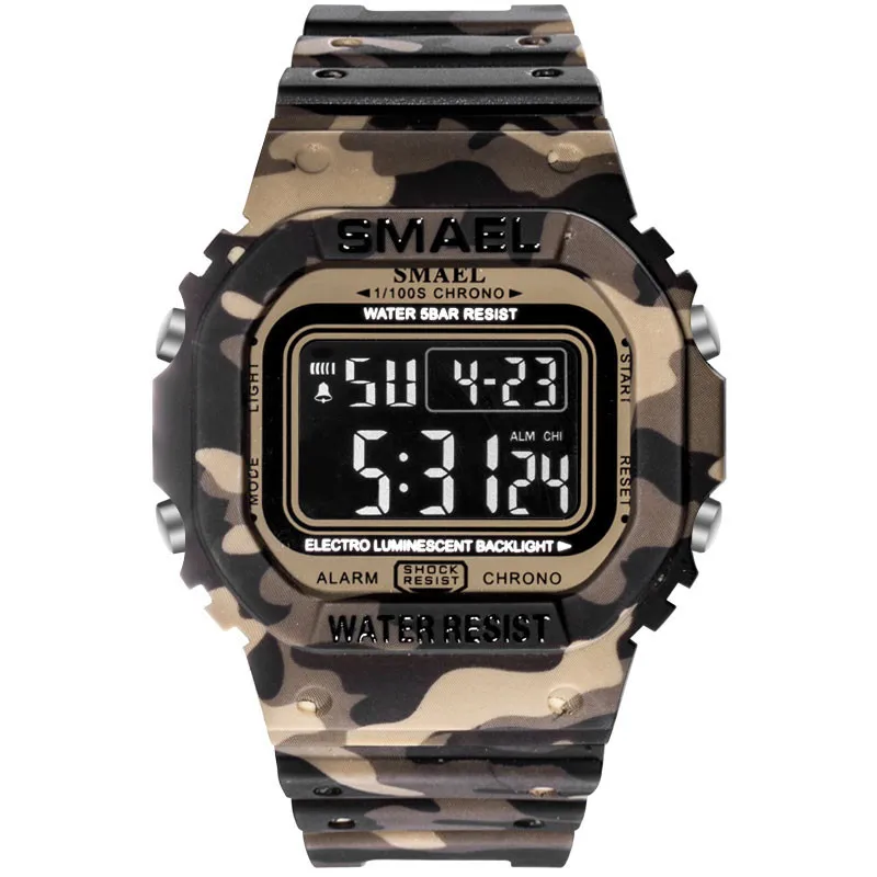 

Top Brand Casual Men's Analog Digital Dial Comfort Strap Outdoor Waterproof Watch Digital Alarm Stopwatch Watch Masculino WD