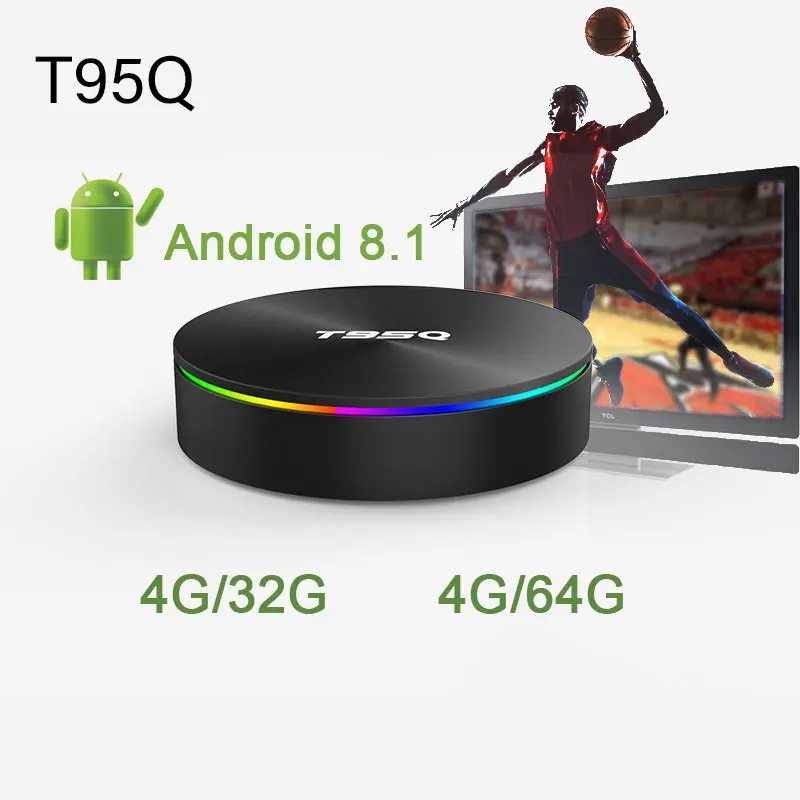 

T95Q TV BOX Android 8.1 S905X2 Quadcore 4G32G/4G64G WIFI 5.8G Smart box