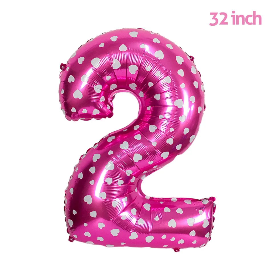 NICROLANDEE Синий Розовый цифра шар 1-й День рождения украшения С Днем Рождения Воздушный Шар Комплект Детская шляпа Фото гирлянда баннер 90