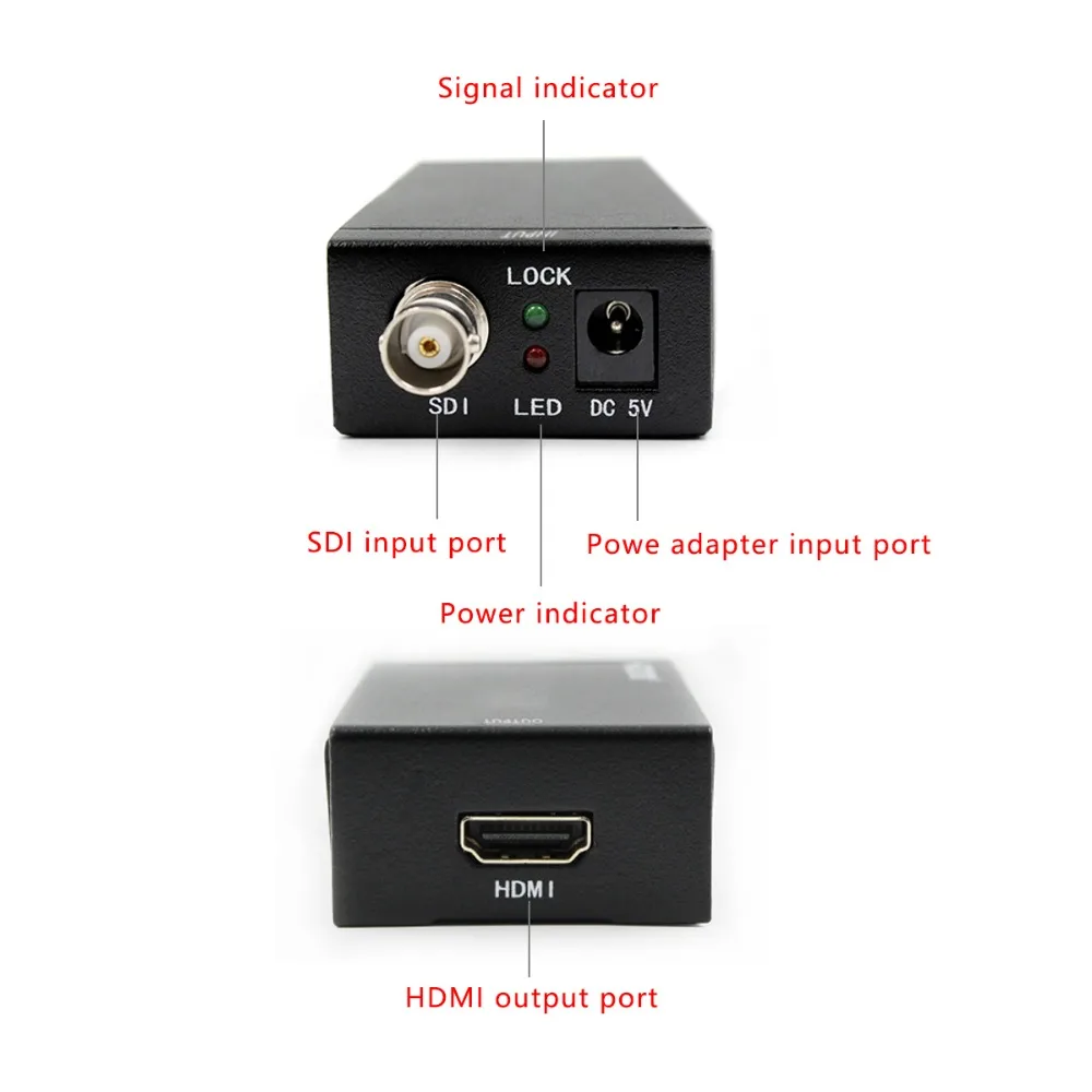 Adaptador de conversor de vídeo sdi para