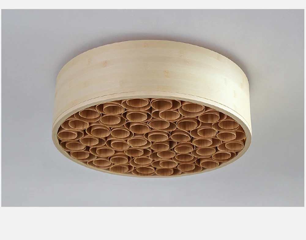 Flash Deal led e27 Chinese Bamboo Acrylic Iron Handmade LED Lamp.LED Light.Ceiling Lights.LED Ceiling Light.Ceiling Lamp For Foyer Bedroom 6