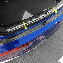 Для Audi Q5 Внешний протектор заднего бампера из нержавеющей стали Накладка 1 шт. аксессуары для стайлинга автомобилей