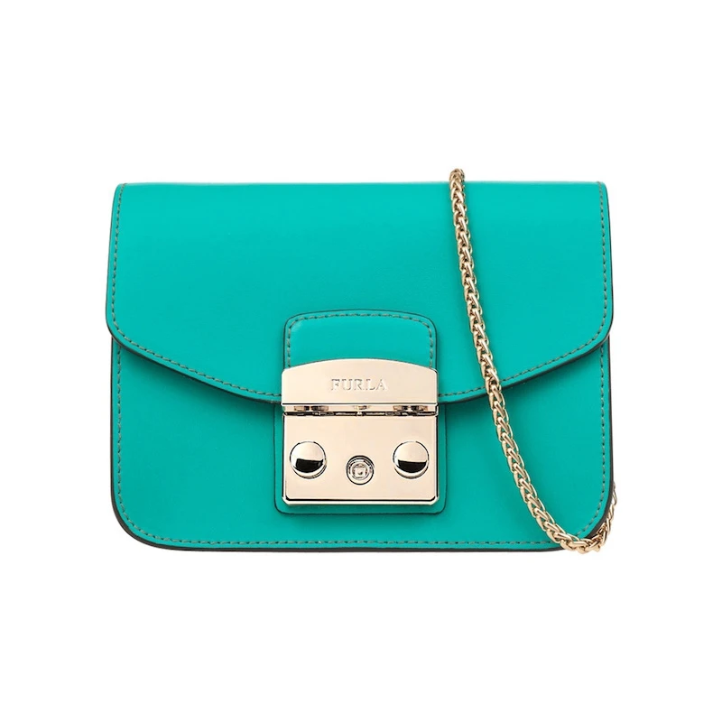 Черная сумка через плечо FURLA Metropolis BGZ7 - Цвет: green115002363