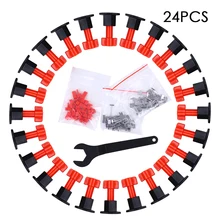 BZ1160 24Pcs/Set Level Wedges Tile Leveling System Kit Tile Leveler With 48 Replaceable Needles For Wall Floor Tiling