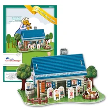 Игрушек! 3D головоломка clever& happy Бумажная модель для сборки Сделай Сам игрушка маленькая семерка козы дети ребенок история подарок на день рождения 1 шт