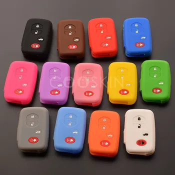 

Silicone case Key Cover Protector for TOYOTA Camry Highlander Prado Crown Land Cruiser Prius Aqua Hilux Rav4 4 Key 100pcs/lot