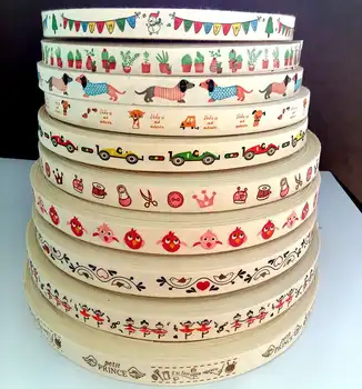 

10yard/card 5/8" 15mm handmade 100% Cotton Ribbon Webbing Tapes DIY Craft Sewing & Packing Cloth Fabric Ribbons