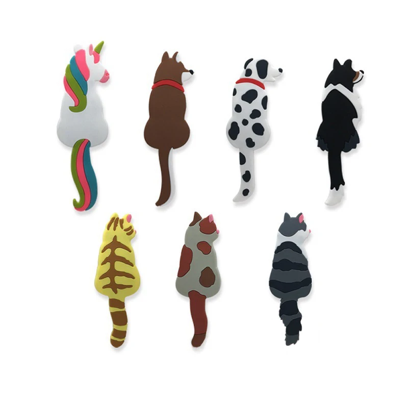 Unicorn Freely Bendable Tail Wall Hook Minimalist Fridge Magnet Key Holder Magnetic Sticker Home Decoration Magnetic Hook