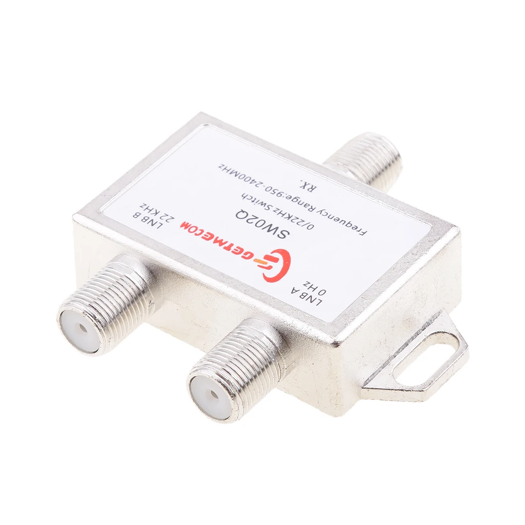 2x1 DiSEqC LNB Tone Satellite Multi FTA Switch 0/22KHz LNBF Multi Switch