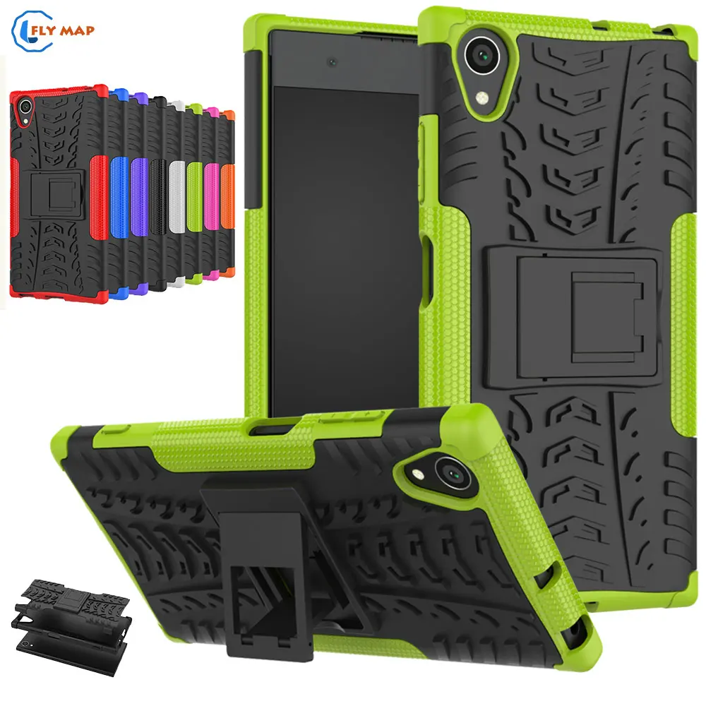 

Coque For Sony Xperia XA1 Plus G3412 G3426 Plastic Box TPU Phone Bracket Case For Sony XA1Plus G 3412 3426 Armor 2 in 1 Cover