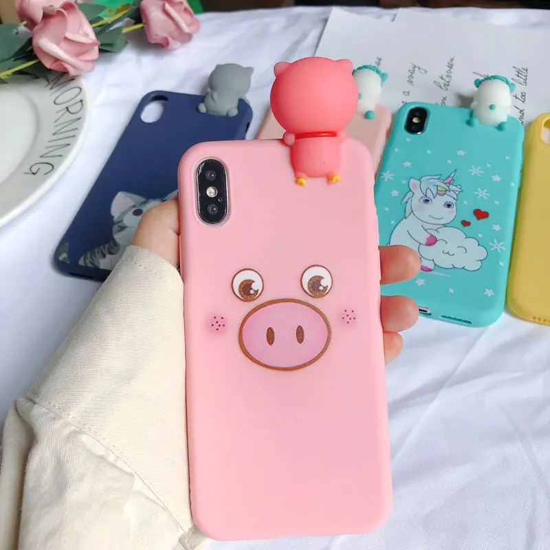 XS Max 3D чехол для Coque iPhone XS Max iPhone 5 5S SE чехол Etui Единорог Kawaii чехол для Funda iPhone 6 6S 7 8 Plus X XR XS чехол