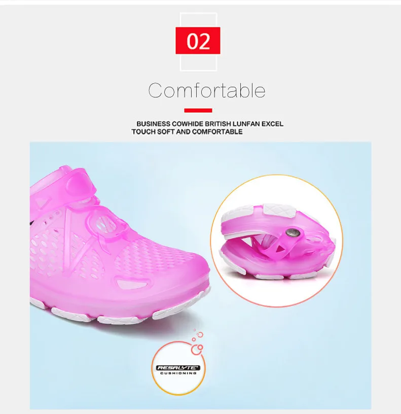 2019 Summer Women Sandals Jelly Shoes Breathable Woman Beach Shoes Zapatos De Mujer Ladies Slides Candy Rainbow Flats Sandalias Mujer (4)