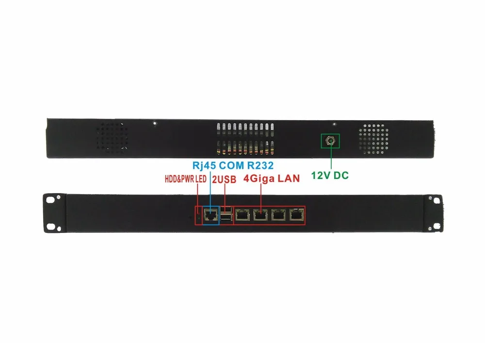 Раздел: HCiPCHCL-SD2550-4LD-BareBone, ATOM D2550, By Pass, 4LAN 1U брандмауэр, 4x82574L LAN маршрутизатор, брандмауэр Материнская плата