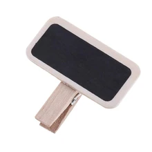 12 шт. украшения дома мини квадратная офис с зажимом надписи, держащих букет невесты на свадьбе, деревянные многоразовые Мини Доска для класса, для объявлений доска