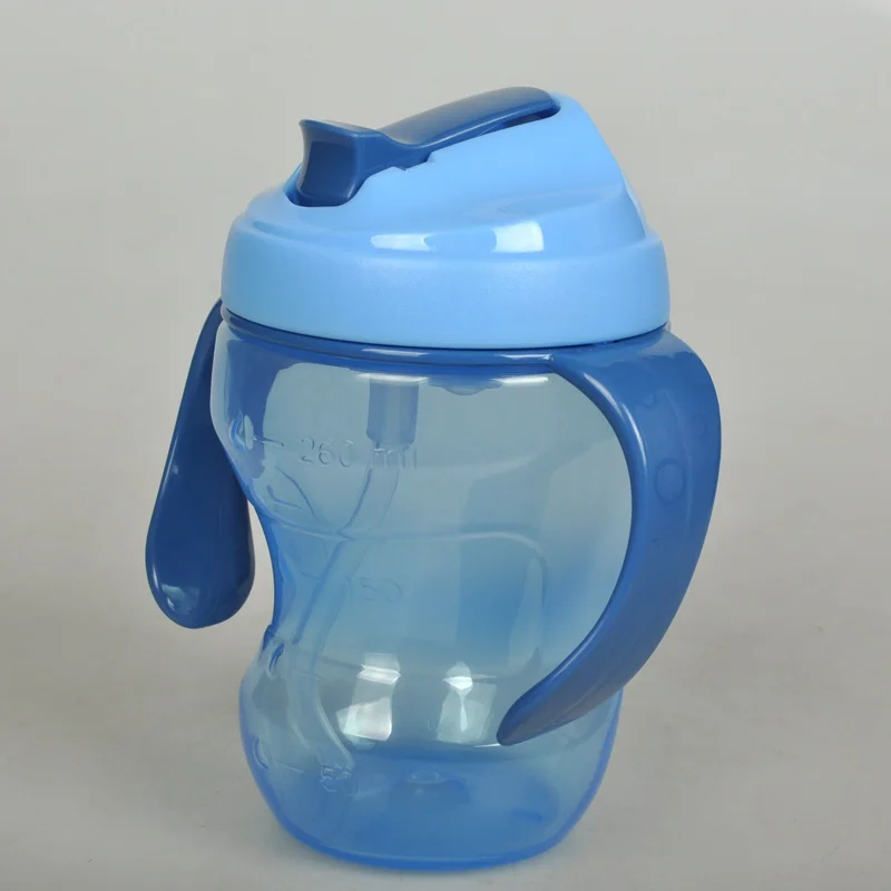 Новое поступление Детские герметичность чашки для малышей соломы чайник чашки pp Материал, бутылка детей 260 мл