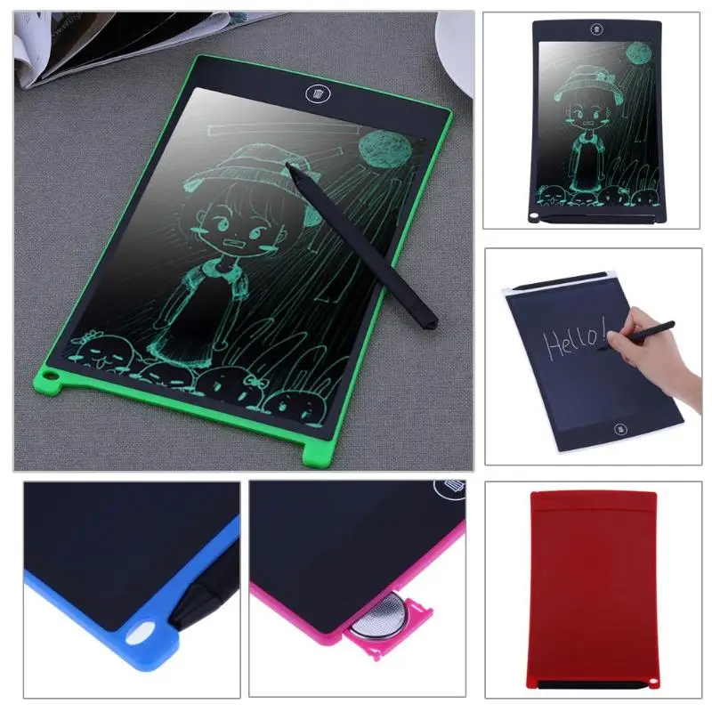 8 5inch LCD Writing Tablet Writing Pad Digital LCD Screen with Stylus Memo Board Six Colors