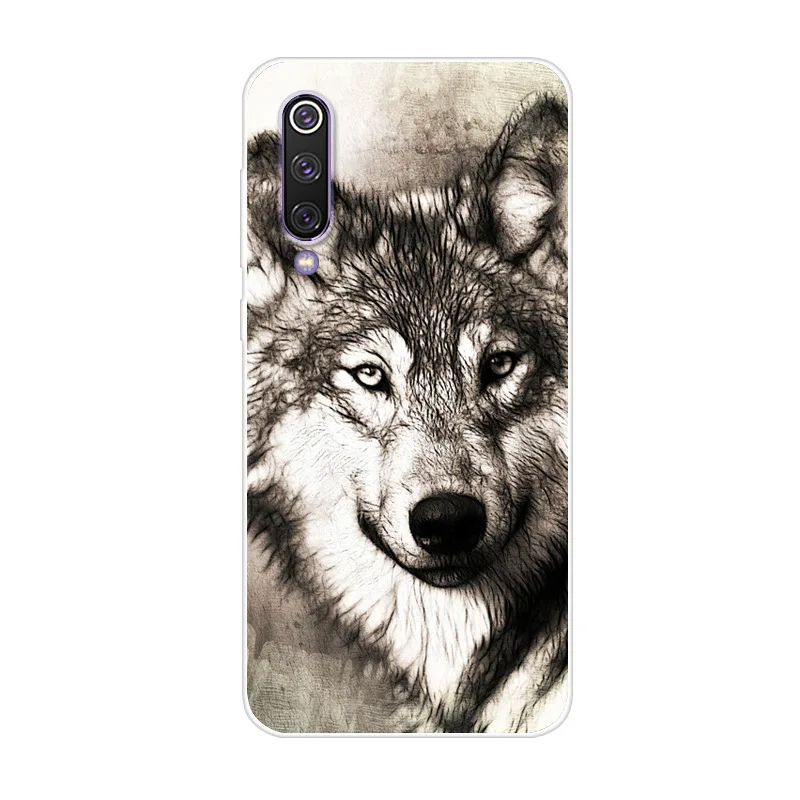 For Xiaomi Mi 9 Case Phone Cover Soft Silicone 3D Printing Back Case Coque for Xiaomi Mi 9 Mi9 SE Cover M9 Shockproof case Cover