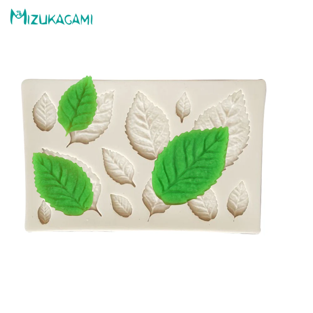 

Leaves Shaped Fondant Cake Baking Tools Liquid Silicone Mold Chocolate Cake Decorating Mold Kitchen Baking Tools MJ-00435