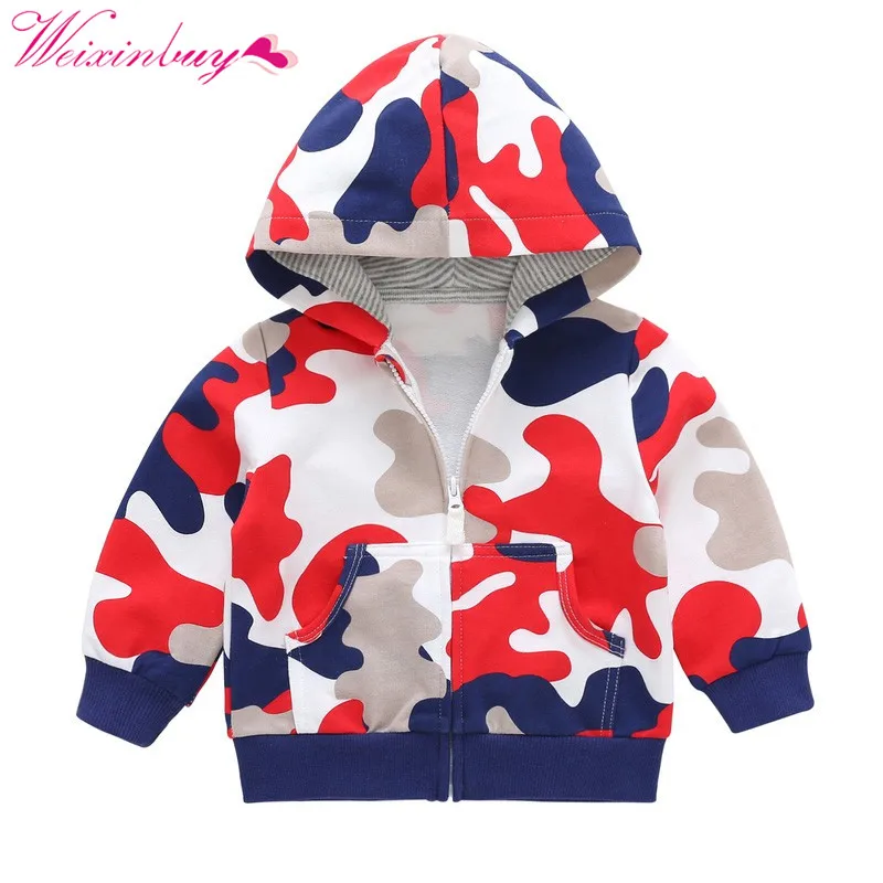 Baby Boys Coats Outerwear Cute Camouflage Spring Kids Jacket Long Sleeve Toddler boys Outerwear jacket coat